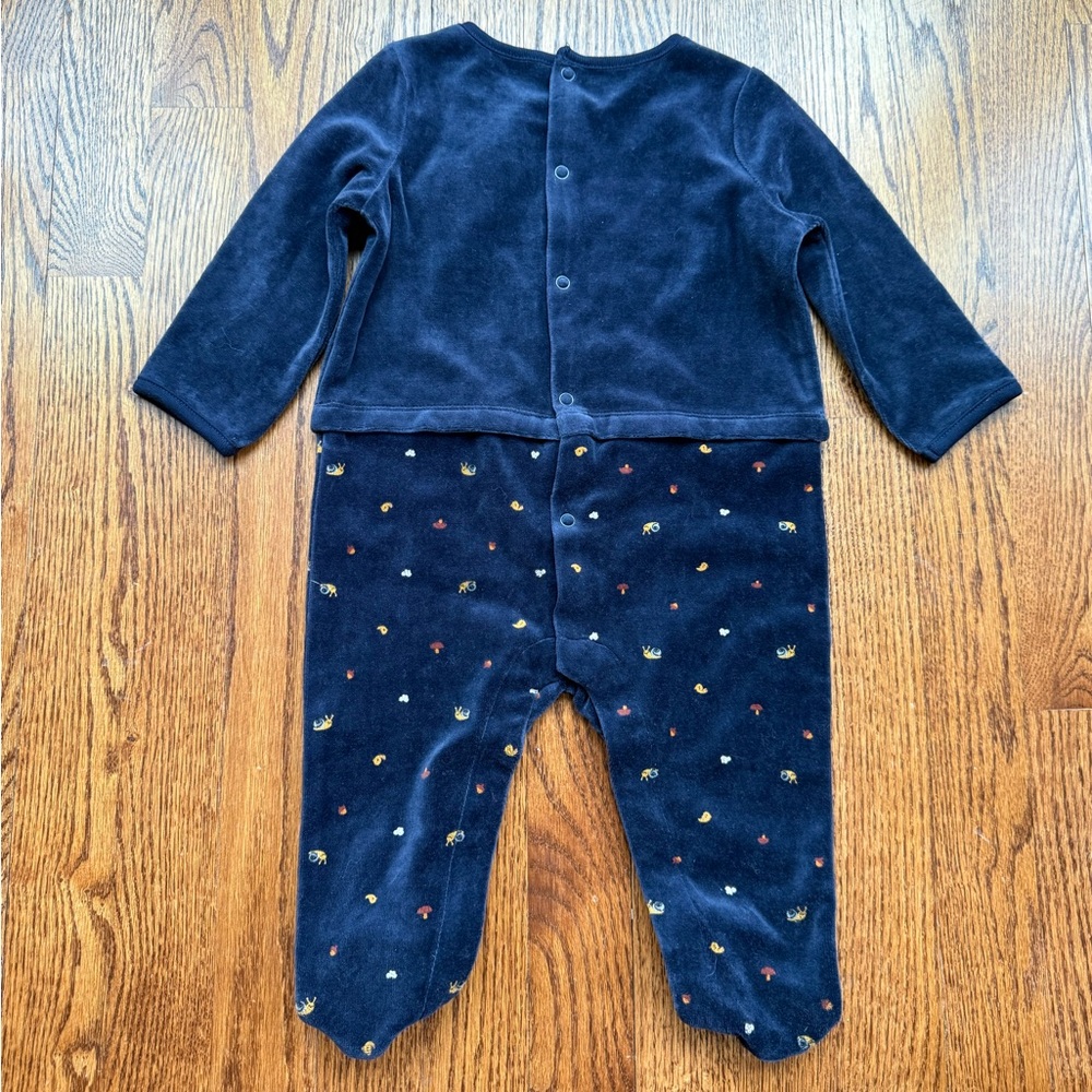 NEW Sergent Major Velour Footie 12 Months - Picture 4 of 9